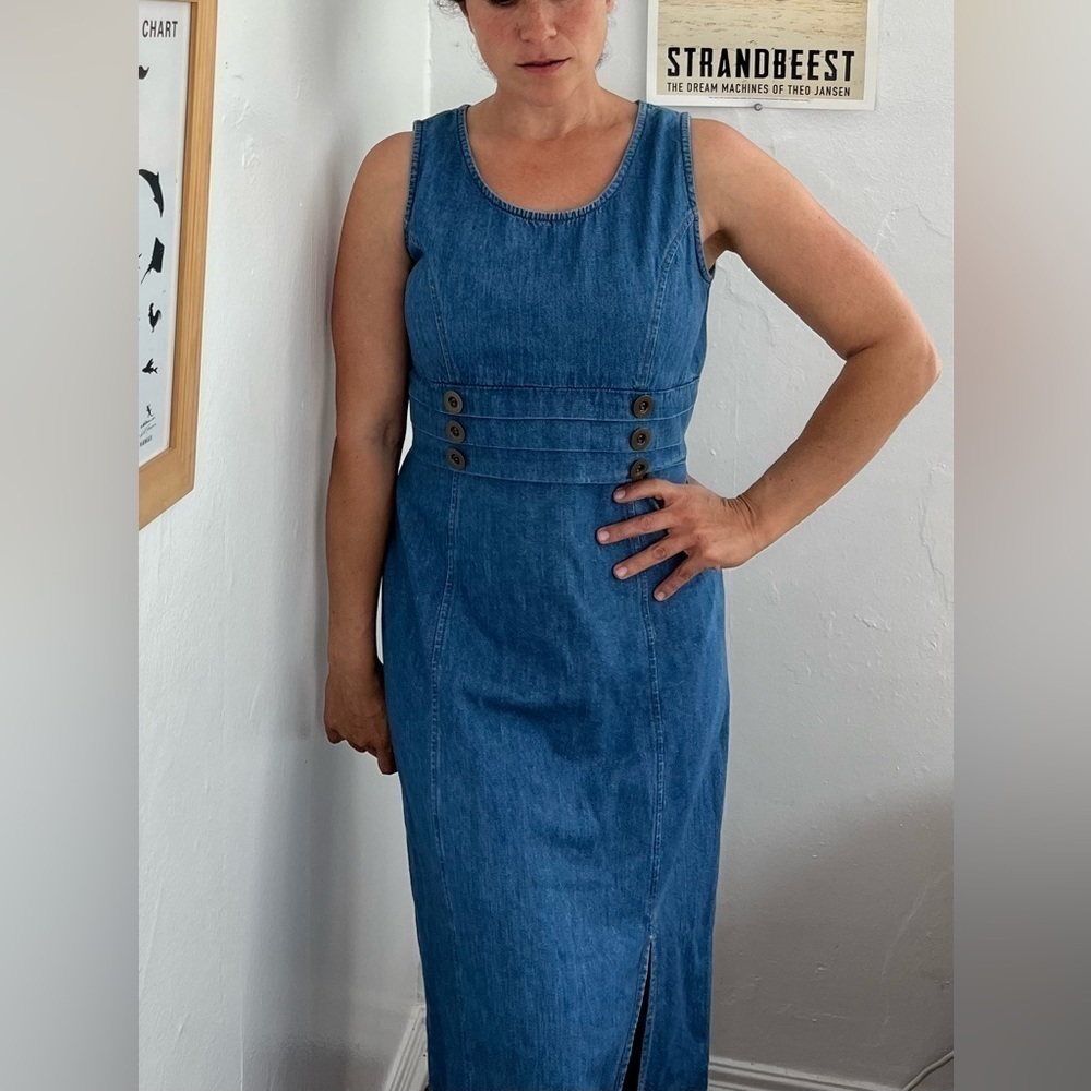 90’s Vintage Faucets 2 by Mirrors / Maxi Denim Dress